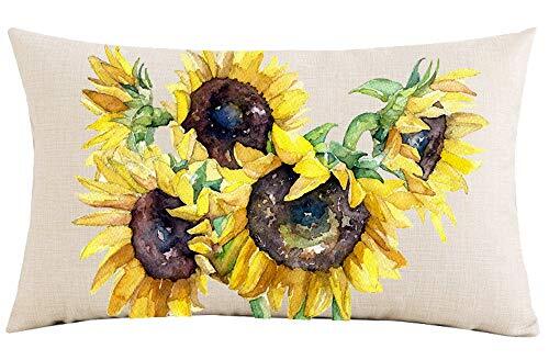 Throw Pillow Cover 12x20 inches Festival Gifts Autumn Hand Painted Watercolor...-image