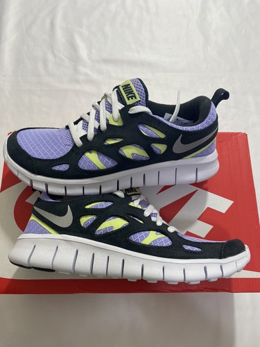 New Youth Size 5.5Y Purple Nike Free Run 2 (GS) Running Shoes DD0163 500 - Picture 3 of 8