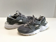 Nike Air Huarache Run Ultra GS Running Shoes Gray Youth's Kids Size 6Y/38.5
