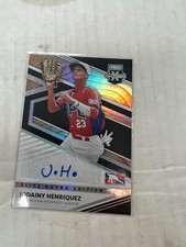 Jodainy Henriquez 2020 Panini Elite Extra Edition Auto #189 NrMt