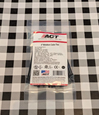 ACT AL-04-18-0-C 4" Miniature Cable Ties, Black, 18/LB (Pk of 100)