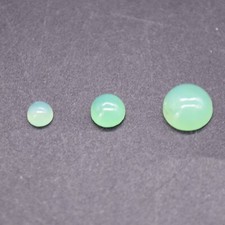 Chrysopras runder Cabochon Klasse AA - 3mm 4m...