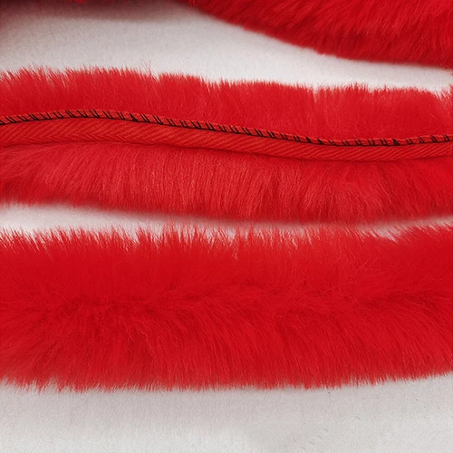 2M Multicolor Faux Rabbit Fur Strips Ribbon Edge Trim Sewing Cuffs Wide 5cm DIY - Picture 25 of 31