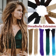 Reggae Dreadlocks Hair Extensions Single Ended Synthetic Crochet Dreads Locs usa