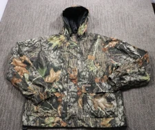 Game Winner Soft Felt Jacket Snap Zip Hunting Camo Mossy Oak Men's Medium