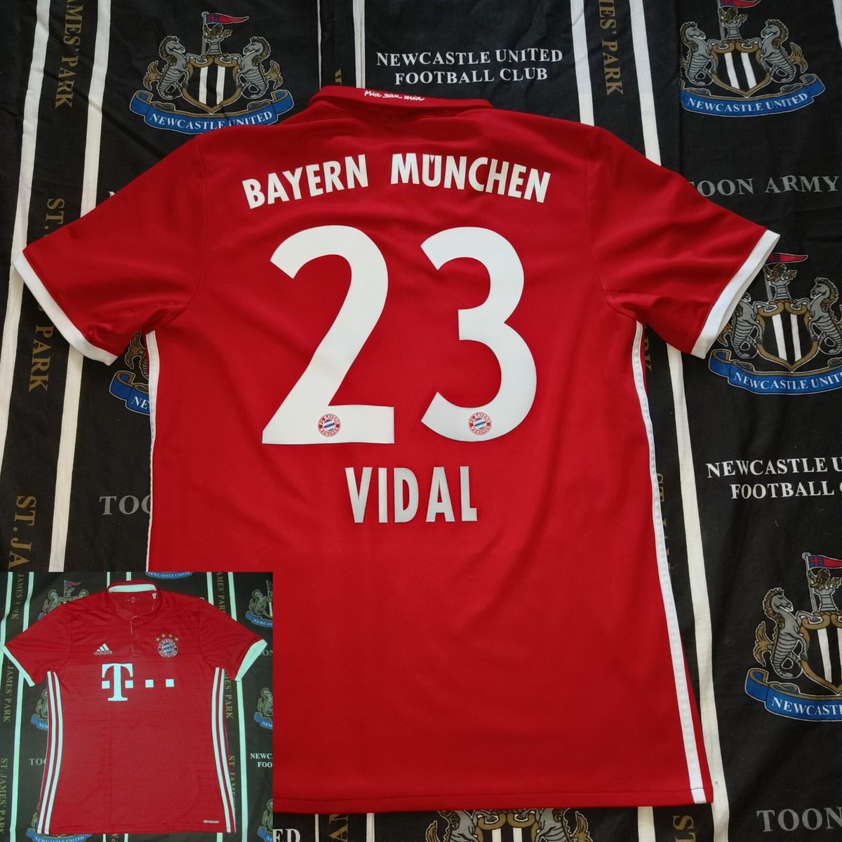 Bayern Munich Home Football Shirt Jersey 2016 2017 Arturo Vidal