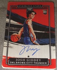 RC ON CARD AUTO /18 JOSH GIDDEY 