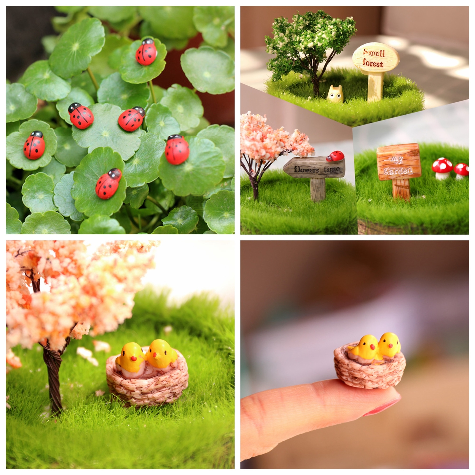 132pcs Miniature Fairy Garden Accessories Kit Figurines Ornament
