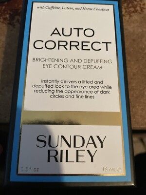 Sunday Riley Auto Correct Box Sunday Riley Auto Correct Brightening and Depuffing Eye Contour Cream 0 ...