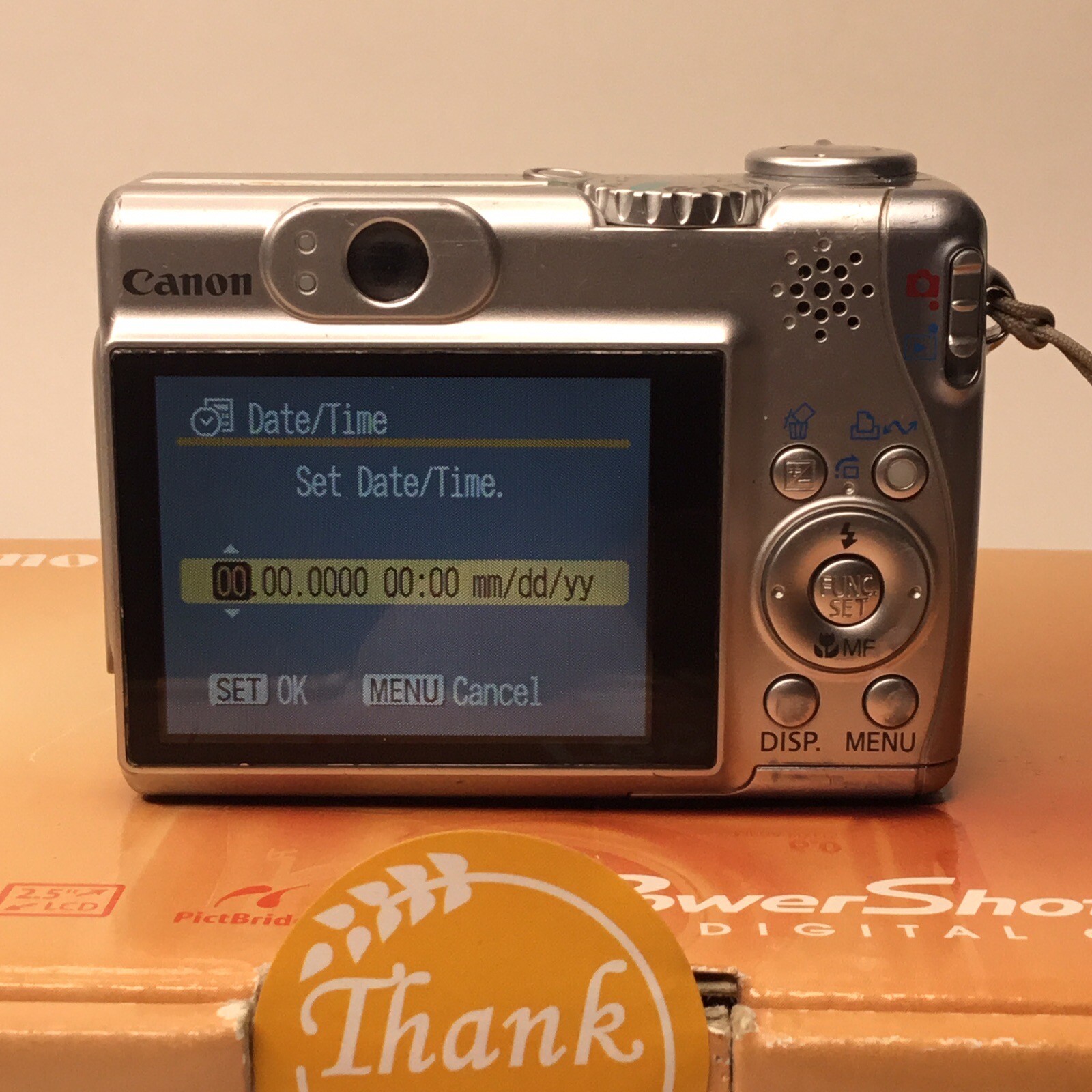 Canon PowerShot A540 6.0MP 2.5 LED 4X Op Zoom Silver Digital Camera