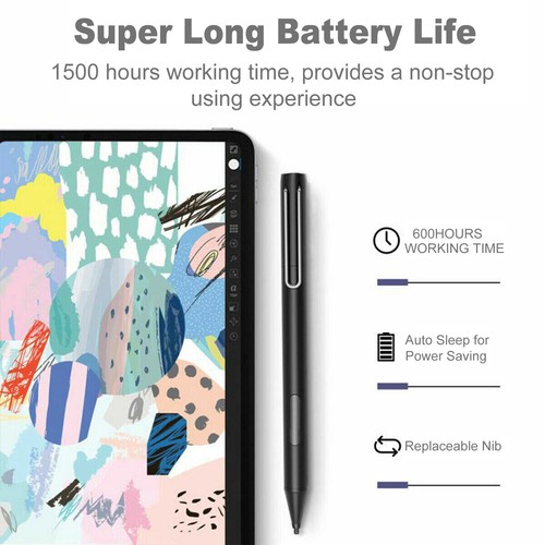 Stylus Pen For Microsoft Surface Pro 3/4/5/6/7/8/9/X Go Book Studio Laptop Pen - Picture 3 of 14
