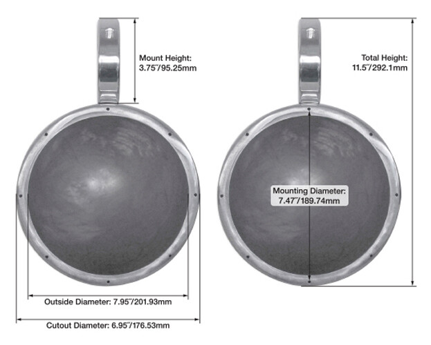 4 KICKER 45KM84L 8 Башенных динамиков для морской лодки и вейкборда мощностью 1200 Вт со светодиодами KM8