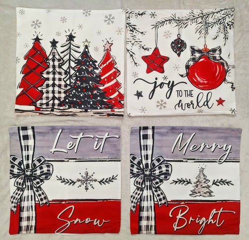 Christmas Decorative Pillow Covers Holiday Cushion Covers Throw Pillow Covers 4 - Picture 10 of 10