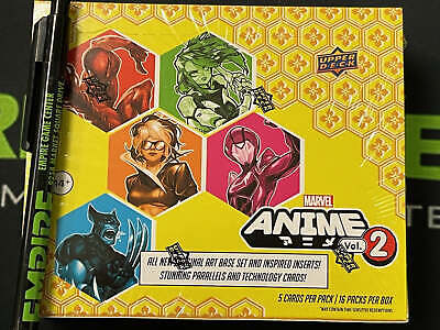 Upper Deck 2023 Marvel Anime Volume 2 Hobby Box - 16 Packs Upper Deck 2023 Marvel Anime Volume 2 Hobby Box - 16 Packs