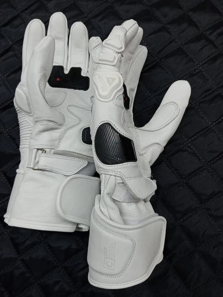 Dainese Druid 3 Guantes Cuero Blanco Todas las Tallas Foto 4 de 4