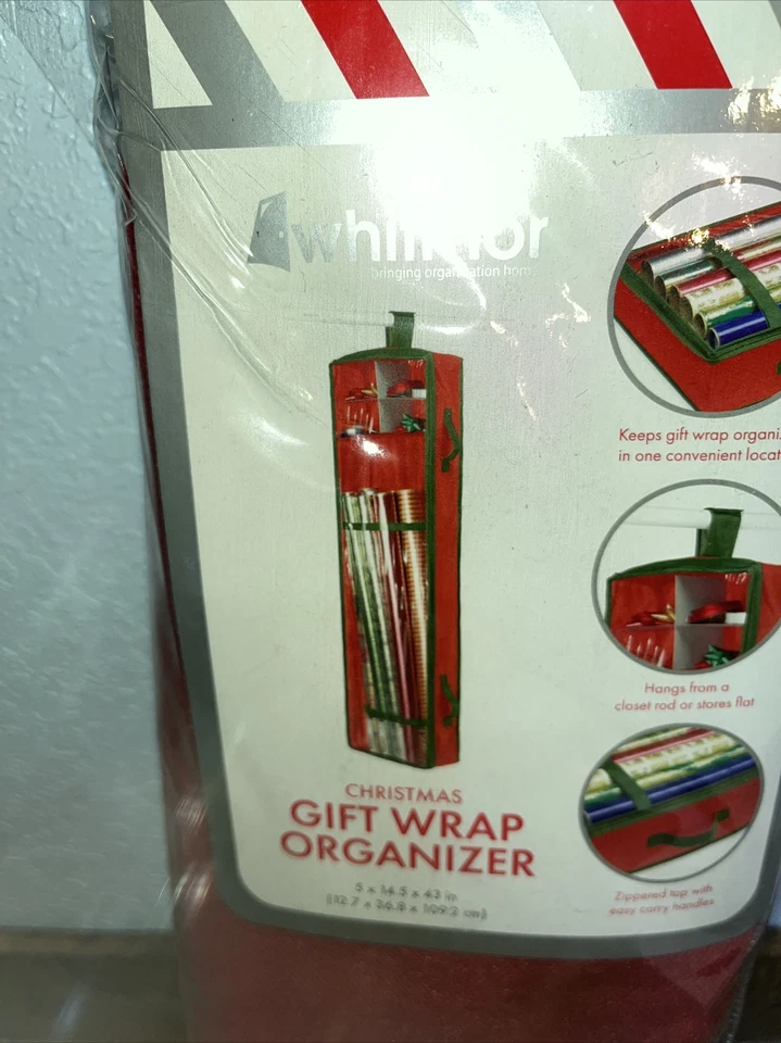 Christmas Gift Wrap Storage Organizer - Image 2 of 4