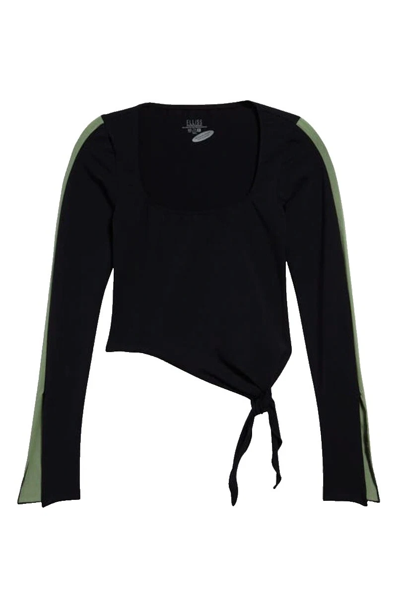 Cotton Size L Striped Regular Size Tops for Women