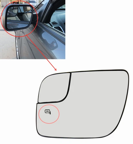 NEW Left Driver LH Side Heated Mirror Glass for 2011 to 2019 Ford Explorer
