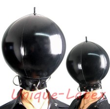 856 Latex Inflatable Mask Ball Hood D RING