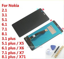 LCD Display Touch Screen Assembly For Nokia 2.1 3.1 5.1 6.1 7.1 8.1 X5 X6 X7 X71