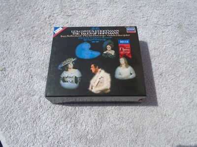 Offenbach -  The Tales Of Hoffmann Sutherland, Domingo, Bacquier (2CD, 1990)
