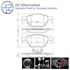 Fits Ford Focus C-Max Kuga Transit Connect Volvo V40 V50 AZ Front Brake Pads Set