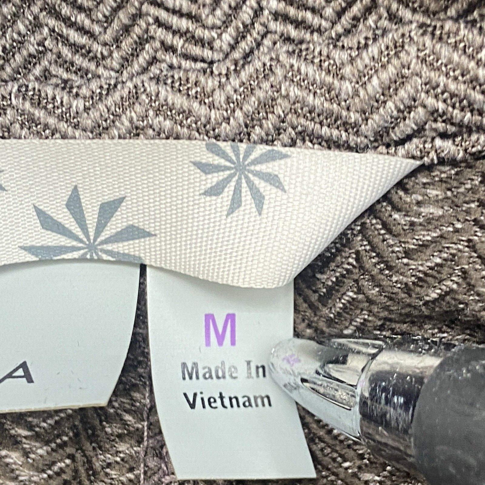 Athleta Jacket Size Medium Brown Herringbone Full… - image 11