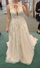 ~NEW~ Davids Bridal White Wedding Dress Womens Size 6