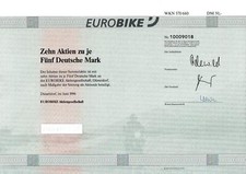 EUROBIKE Sociedad Anónima 1996 50 DM