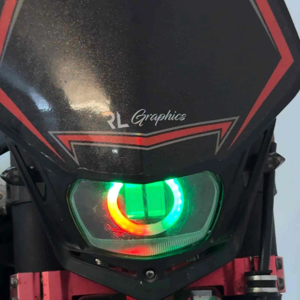 FARO FANALE LED RGB V FACE ANGEL EYE BLUETOOTH VFACE H4 VEDI DESCRIZIONE V FACE - Immagine 2 di 4