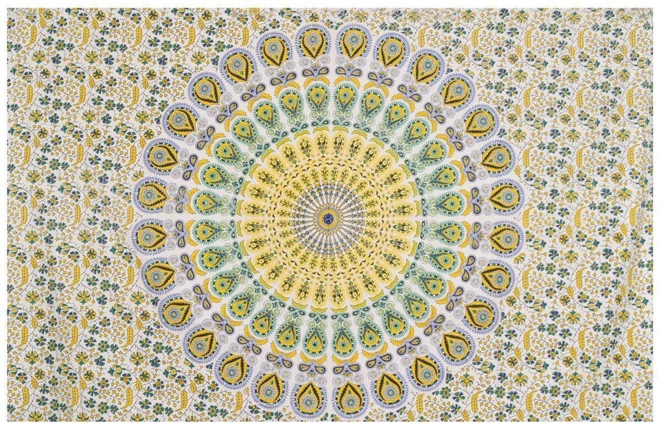 Pack Of 10 Pics Cotton Lot Wall Hanging Indian Mandala Wholesele Tapestry Poster - Image 2 of 4