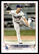 Justin Bruihl Rookie 2022 Topps #658 Los Angeles Dodgers