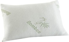 NEW BAMBOO COVER PILLOW, ANTI-BACTERIAL ORTHOPAEDIC HEAD NECK BACK SUPPORT