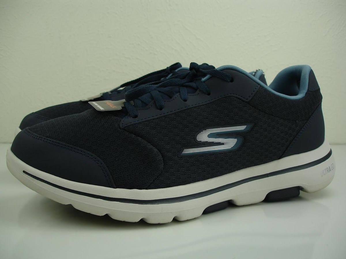 Skechers Men's sz 11 M GO Walk 55509 Navy Blue Running Shoes