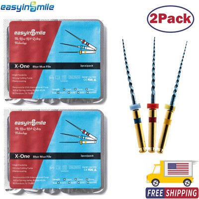 2Pack Dental Endo Files X-One Blue Max Assorted Endodontic Root Canal Treat File