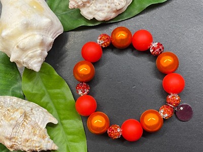 Armband Miracle Beads + Glitzer Perlen Strass Gr. S-M Magic Beads #A1016-6
