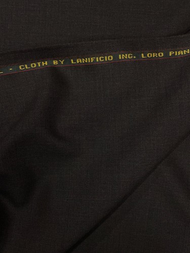LORO PIANA Suiting Fabric Brown Grey Extrafine Winter Wool Super 130s 4.0 m - Picture 13 of 19