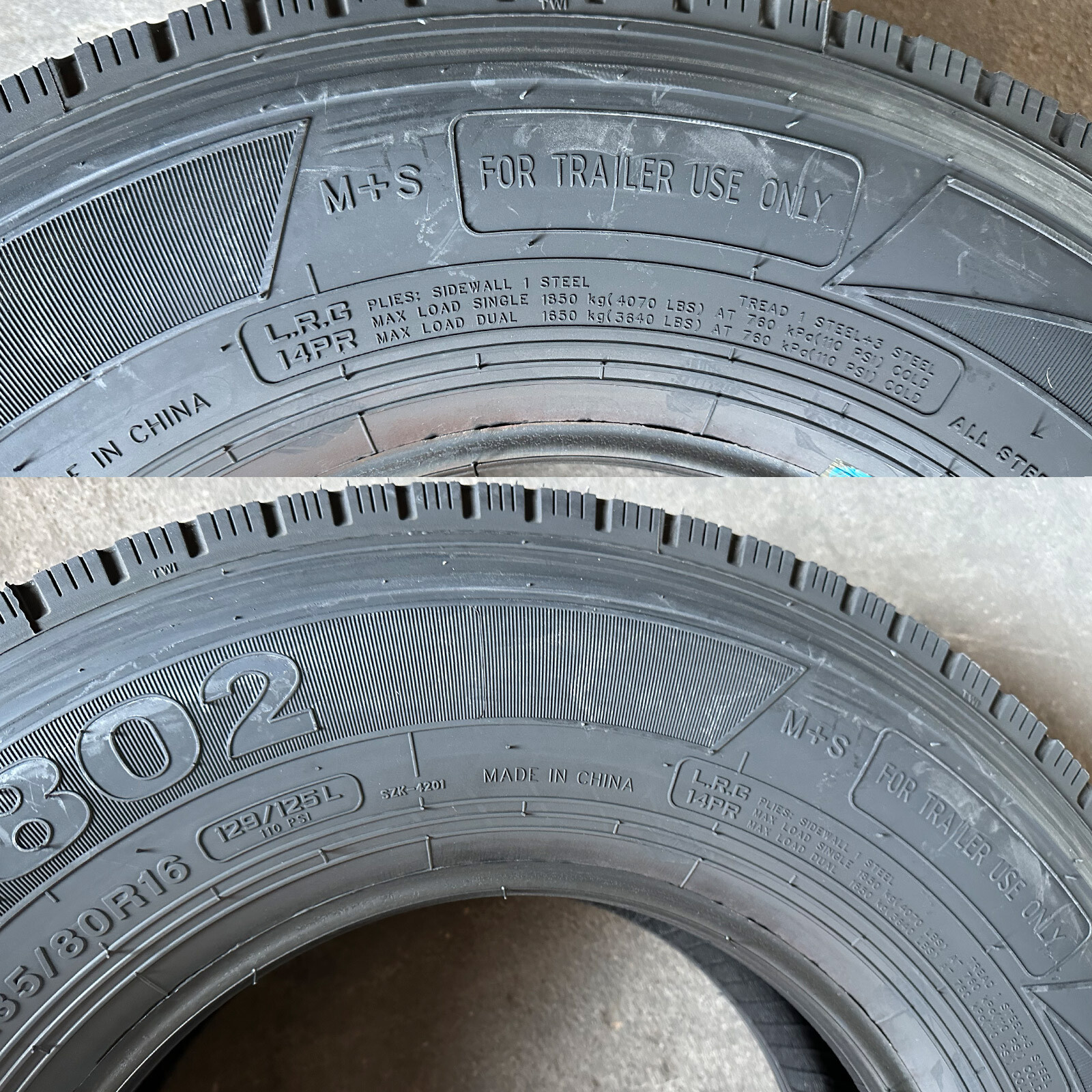 4 Tires LANDY DA802 Heavy Load ST235/80R16 129/125L 14Ply All Steel