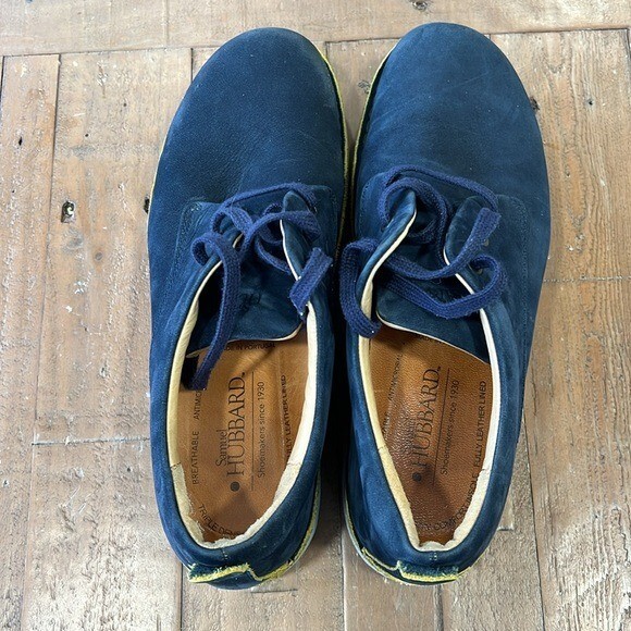 Samuel hubbard navy suede oxford free loafers Men main image 3