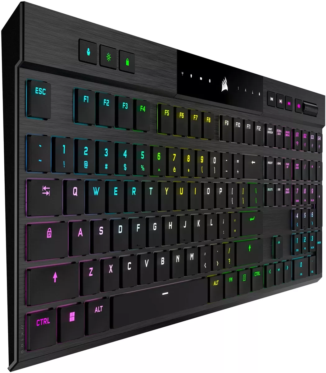 CORSAIR - K100 Air Wireless Full-Size Bluetooth RGB Mechanical