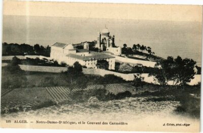 CPA AK Algerien-Algier-Unsere Liebe Frau von Afrika und das Karmeliterkloster (238410)