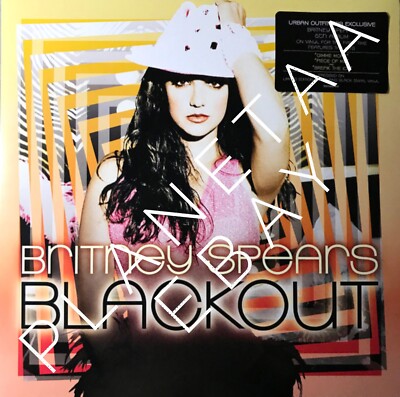 Britney Spears ‎- Blackout Black & White Grey Swirl Colored Vinyl