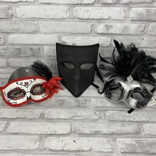 Lot of 3 Venetian Masquerade Party Mardi Gras Halloween Cosplay Costume Party