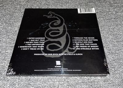 Metallica (Remastered) by Metallica (CD, 2021) Black Album⭐️Buy