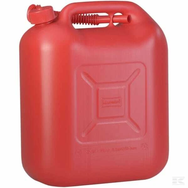 Jerrycan Bidon 20 L rouge - Plastique avec bec verseur - Photo 1/1
