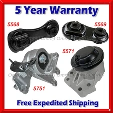 N645 Fits 2013-2019 Ford Police Interceptor Sedan 3.5L Turbo Motor & Trans Mount