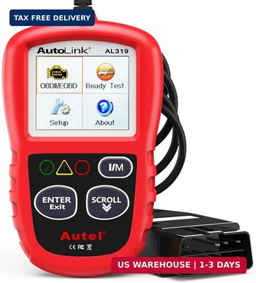 Professional OBD2 Scanner AL319 Code Reader, Enhanced Check and Reset Engine Fau