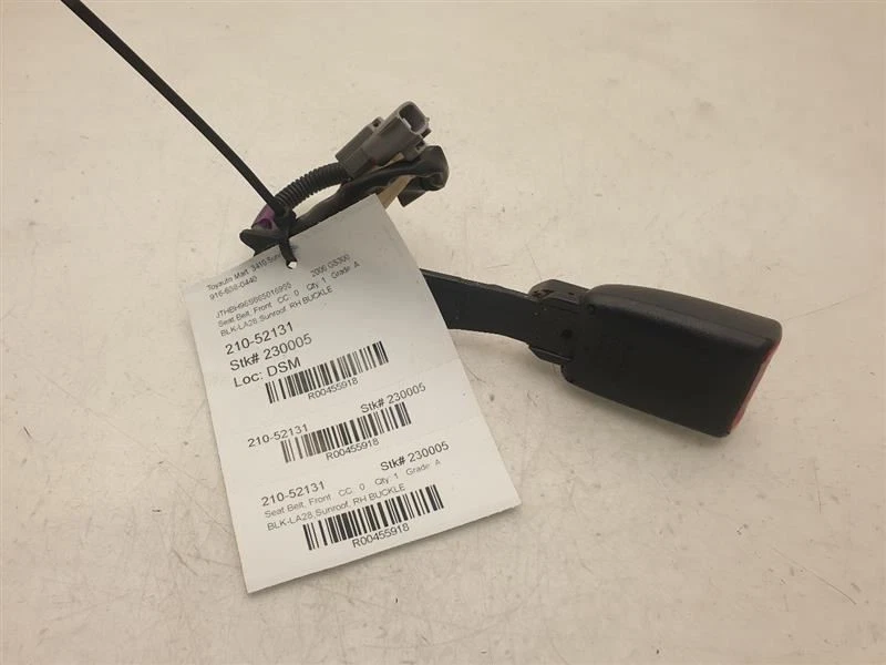 Lexus GS300 2006 lado del pasajero cinturón de seguridad delantero conjunto de hebilla  Foto 2 de 4