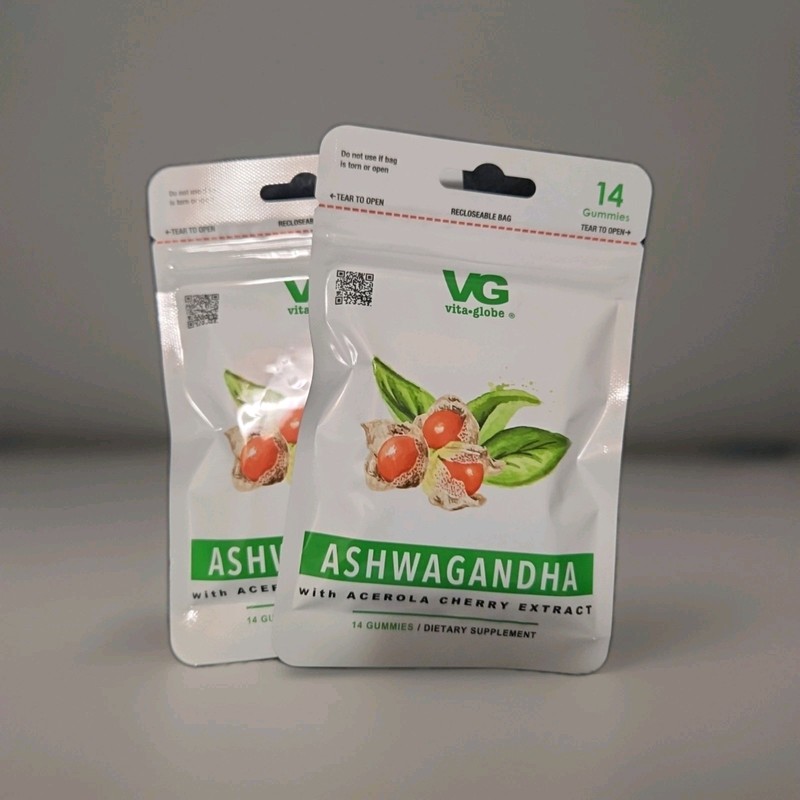 Ashwagandha With Acerola Cherry Extract 2/ 14 Gummies  Per Pack,