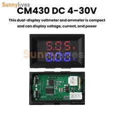 Digital Voltage Current Power Meter Adjustable DC0 100V 10A Voltmeter Ammeter